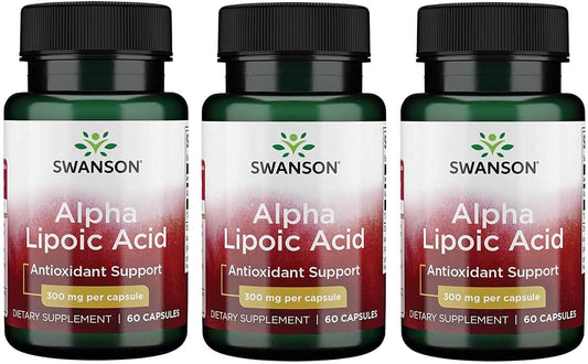 Alpha Lipoic Acid Capsules - 300mg Antioxidant Supplement - Pack of 180 Capsules