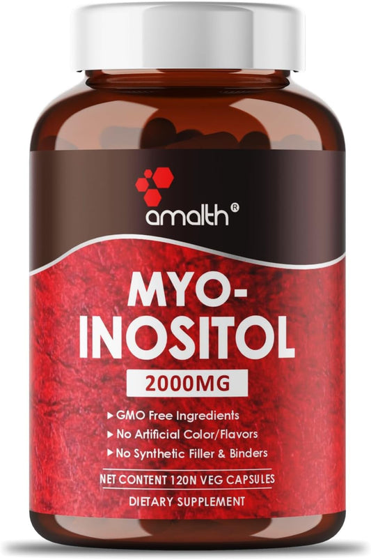 AMALTH Myo-Inositol Capsules - Hormone Balance & Ovarian Function Support - 120 Servings