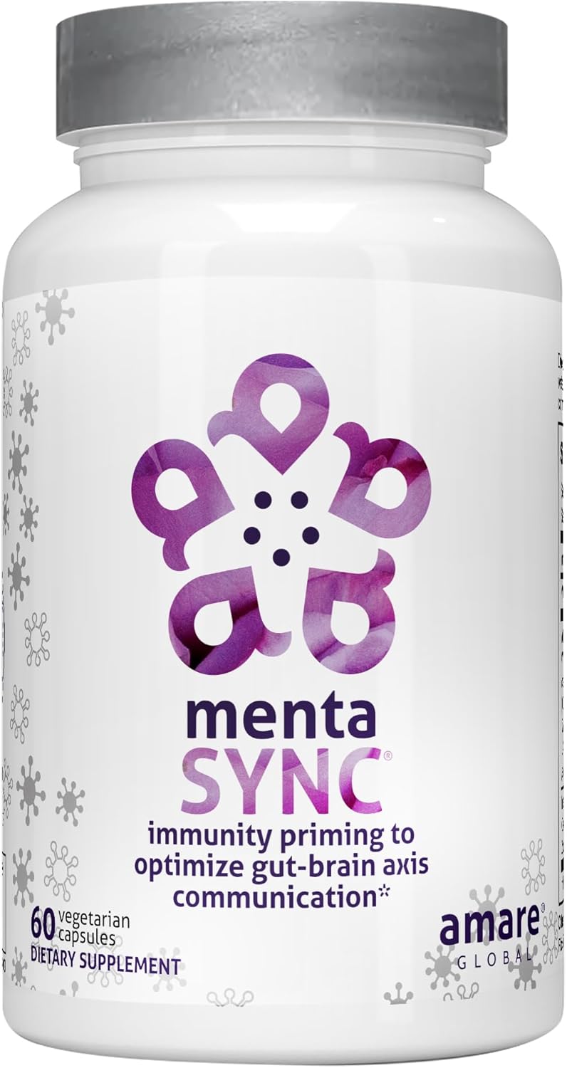 Amare Global MentaSync® Immune System Support Supplement with 60 Capsules for Gut-Brain Axis Communication