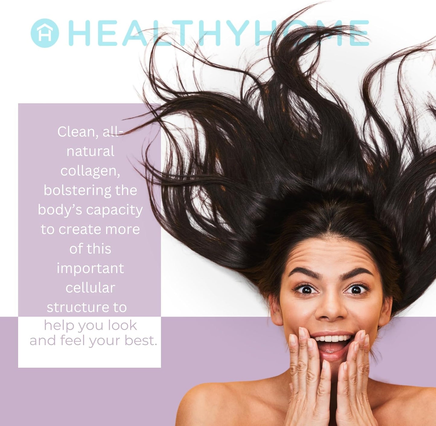 Amaze Collage Micro Collagen Peptides Lemon Berry - Marine Collagen & Hyaluronic Acid for Skin, Hair, Joints - 15 Servings