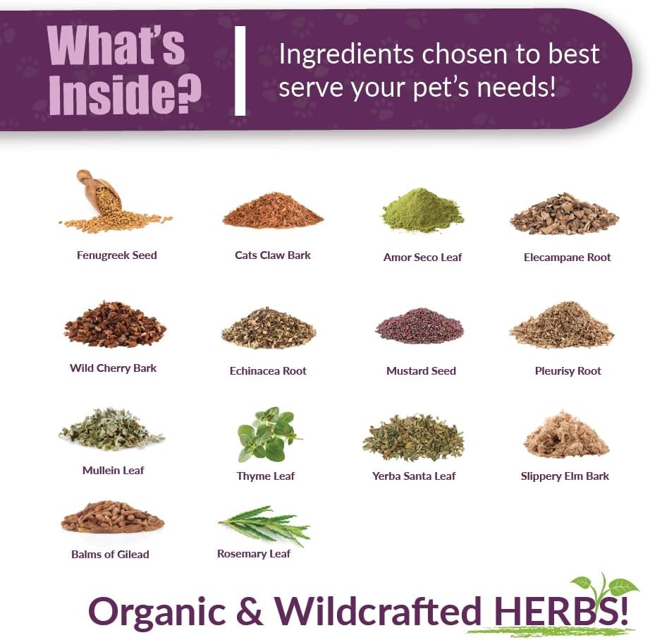 Amber NaturalZ Numo Care Herbal Supplement for Dogs | Supports Bronchial Health & Respiratory Function | 1 oz Glass Bottle | Made in USA