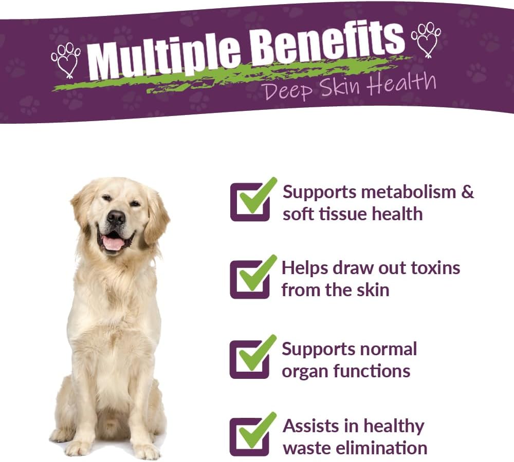 Amber NaturalZ Tumoxil Dog Skin Health Herbal Supplement | Supports Canine Skin & Metabolism | 1oz Glass Bottle | Made in USA