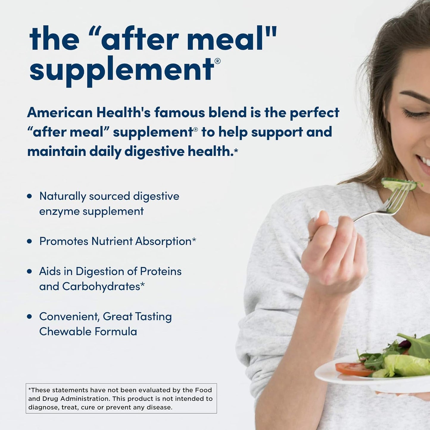 American Health Papaya Enzyme Chewable Tablets - Supports Digestion & Nutrient Absorption - 600 Count, Gluten-Free, Vegetarian