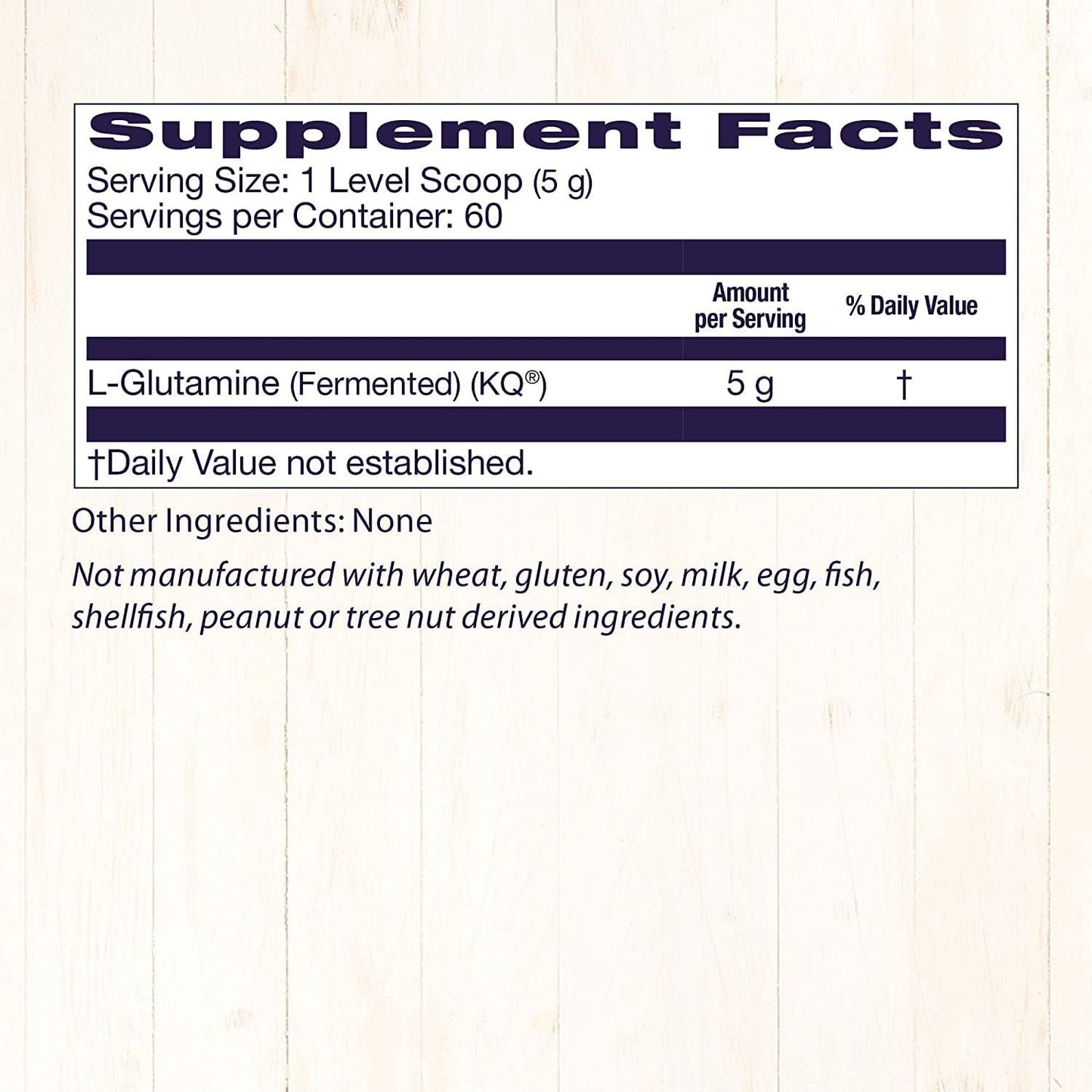 American-Made L-Glutamine Powder for Immune Support & Muscle Strength - Vegan, Non-GMO, Gluten-Free - 300g Powder