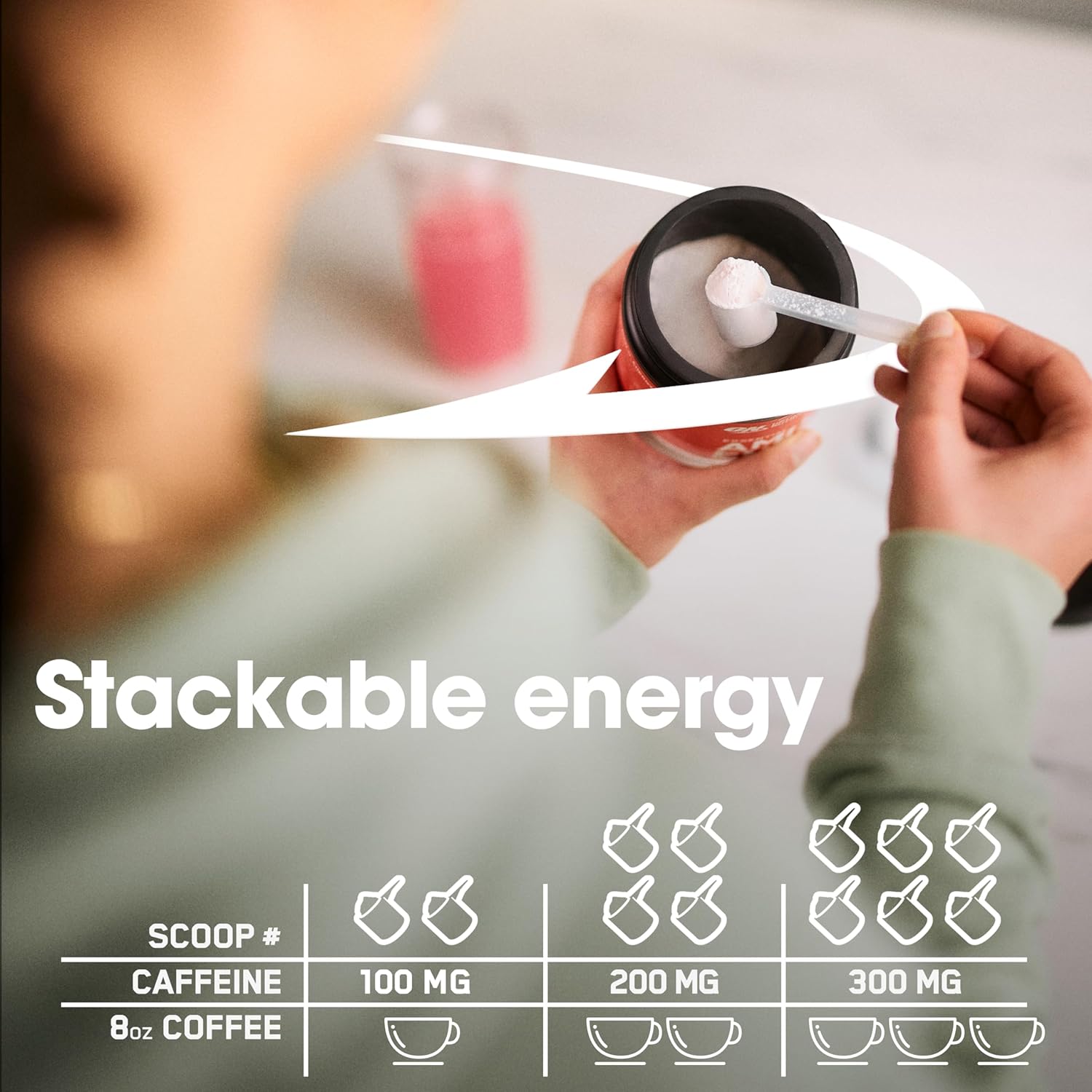 Amino Energy Pre Workout Powder with Green Tea, BCAA, Amino Acids, Green Coffee Extract - Blueberry Mojito, 30 Servings