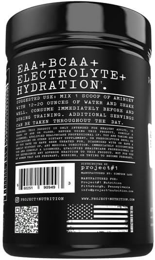 AminoEVolution Muscle Support & Recovery Powder - BCAA's, EAA's, Electrolytes - Keto-Friendly Energy Boost - Pre Workout for Men & Women - 30 Servings - Sour Apple