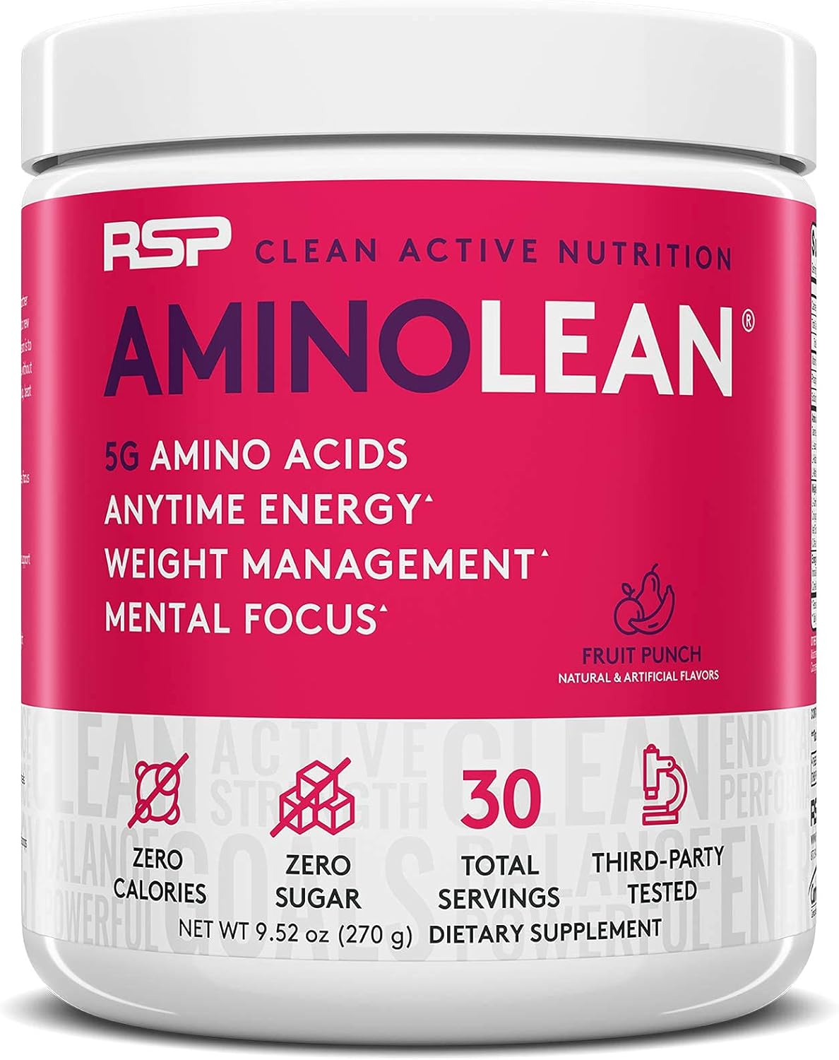 AminoLean Pre Workout Energy & Recovery Boost Bundle - Fruit Punch & Blood Orange (30 Servings)