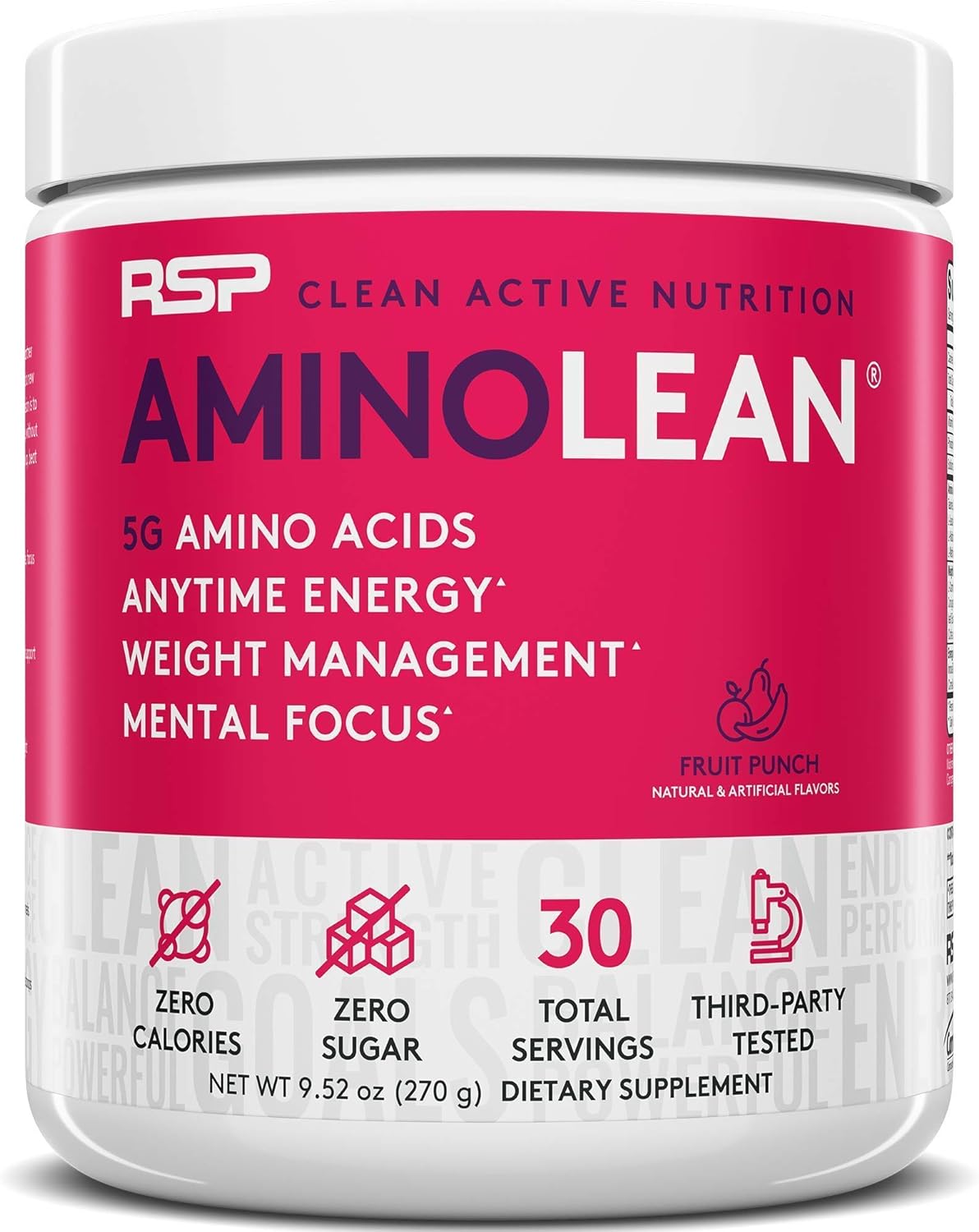 AminoLean Pre Workout Energy with TrueFit Protein Powder Bundle - Fruit Punch & Vanilla Flavor