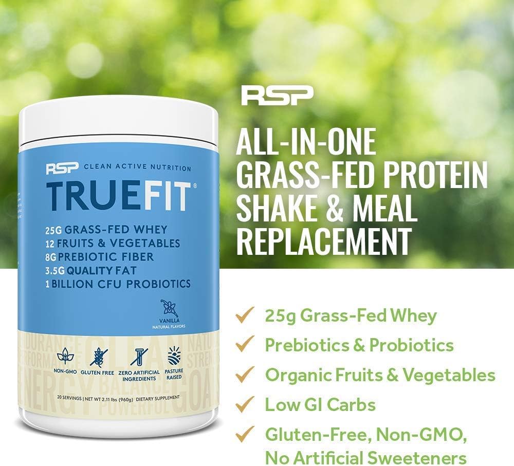 AminoLean Pre Workout Energy with TrueFit Protein Powder Bundle - Fruit Punch & Vanilla Flavor
