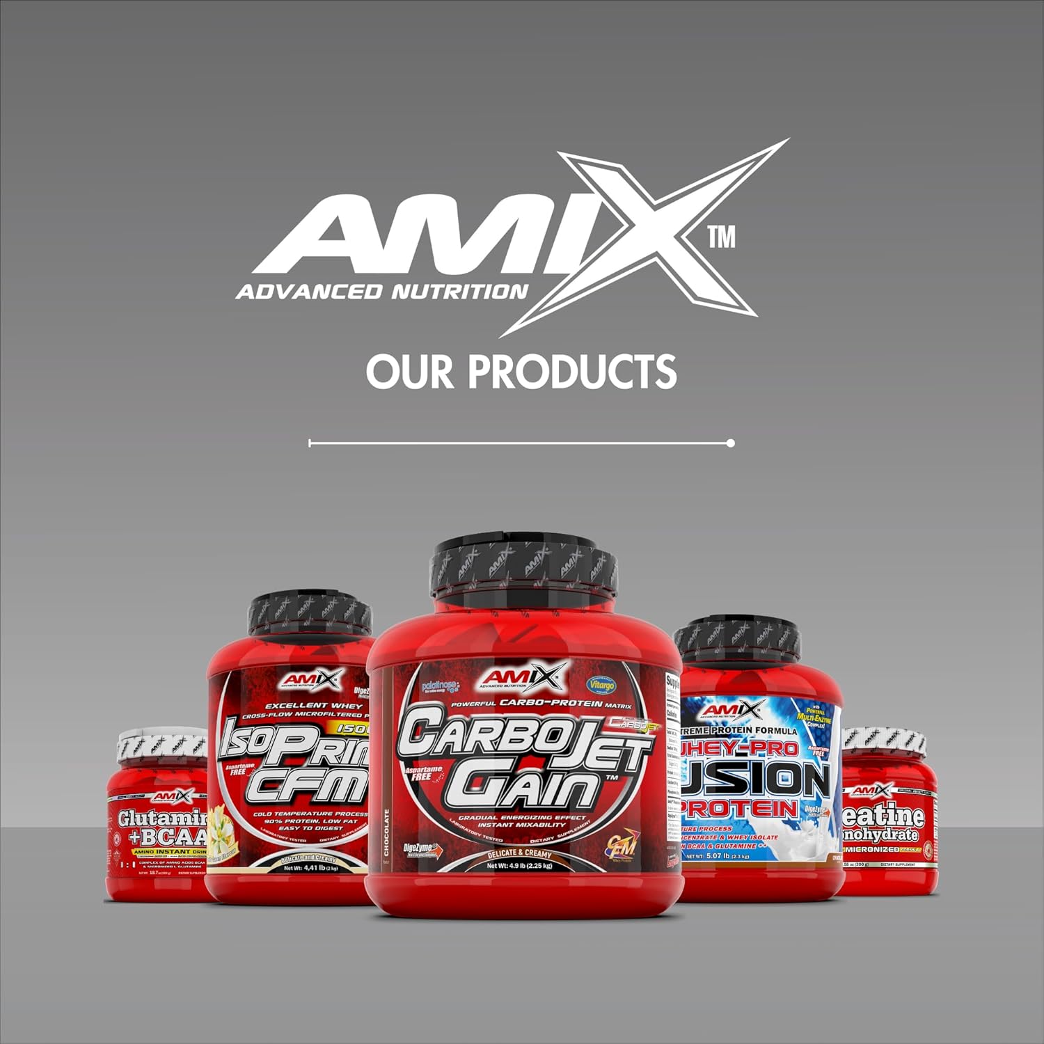 Amix CarboJet Gain Chocolate Flavor 4.96 lb - High-Calorie Carbohydrate Supplement