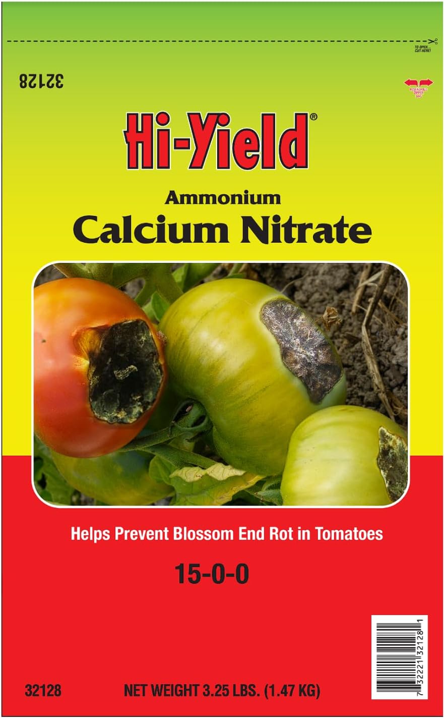 Ammonium Calcium Nitrate Fertilizer 15-0-0 for Tomatoes, 3.25 lbs - Prevents Blossom End Rot