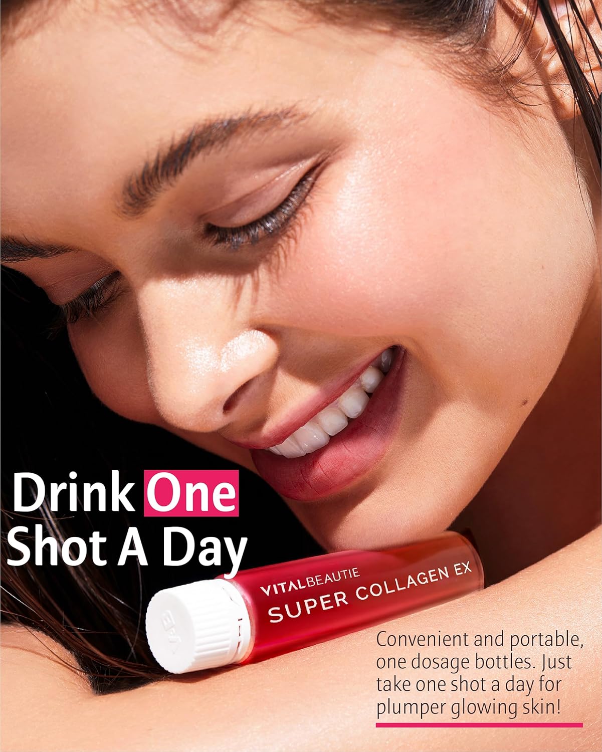 AMOREPACIFIC Korean Skincare Liquid Marine Collagen with Biotin, Vitamin C, Hyaluronic Acid, L-Glutathione - 28 Servings