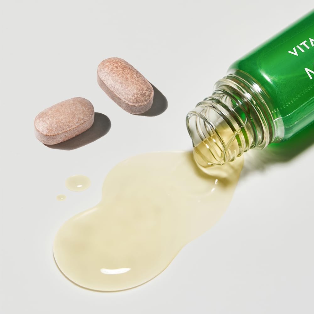 AMOREPACIFIC VITALBEAUTIE Metagreen Booster Shot Limited Set - Green Tea Extract, EGCG, Catechin, Vitamin C, Pantothenic Acid - Antioxidant, Vegan Supplement - 7 Servings