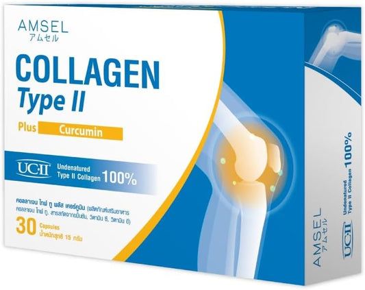 Amsel Collagen Type II with Curcumin Capsules - 30 Count