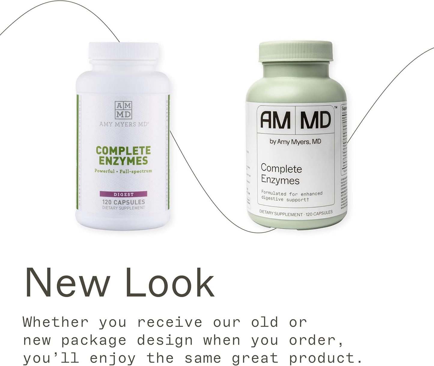 Amy Myers MD Digestive Enzymes - 19 Enzymes for Gut Health, Bloating & Stomach Issues - DPP-IV Protease Amylase Lipase Lactase Sucrase - 120 Capsules to Break Down Protein, Carbs, Sugar, and Fiber