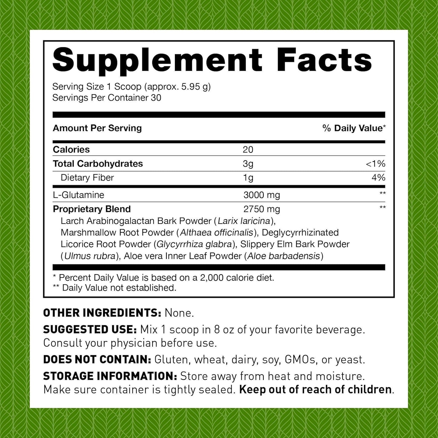 Amy Myers MD Leaky Gut Revive Powder with L Glutamine and Slippery Elm - Supports Gut Repair and Digestive Health - 6.30 Oz Unflavoured Formula for Constipation, Diarrhea, Bloating, Heartburn, and SIBO