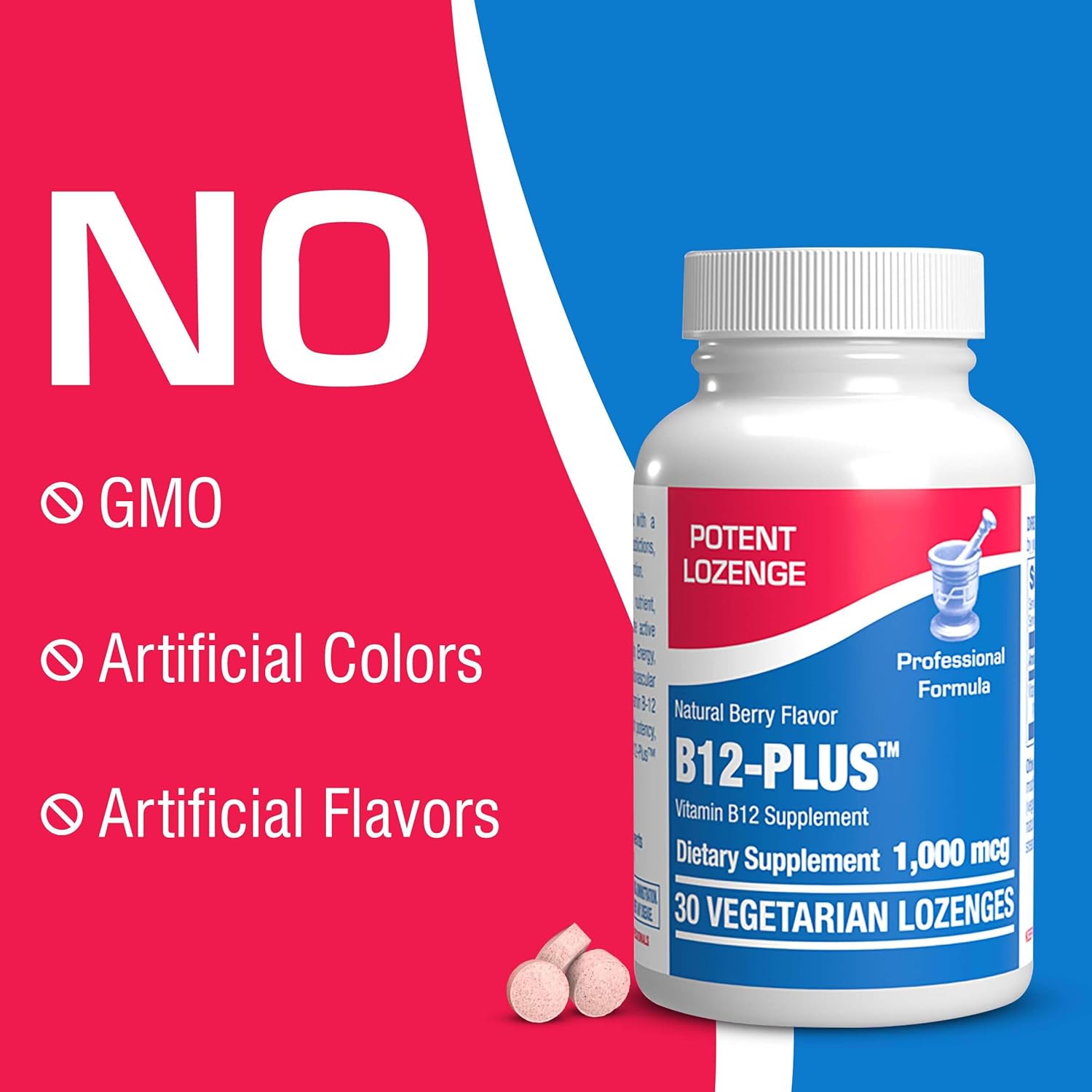 Anabolic Laboratories Methylcobalamin B12 1000mcg Sublingual Lozenges - Energy & Nerve Support for Men & Women - 30 Berry Flavored Count