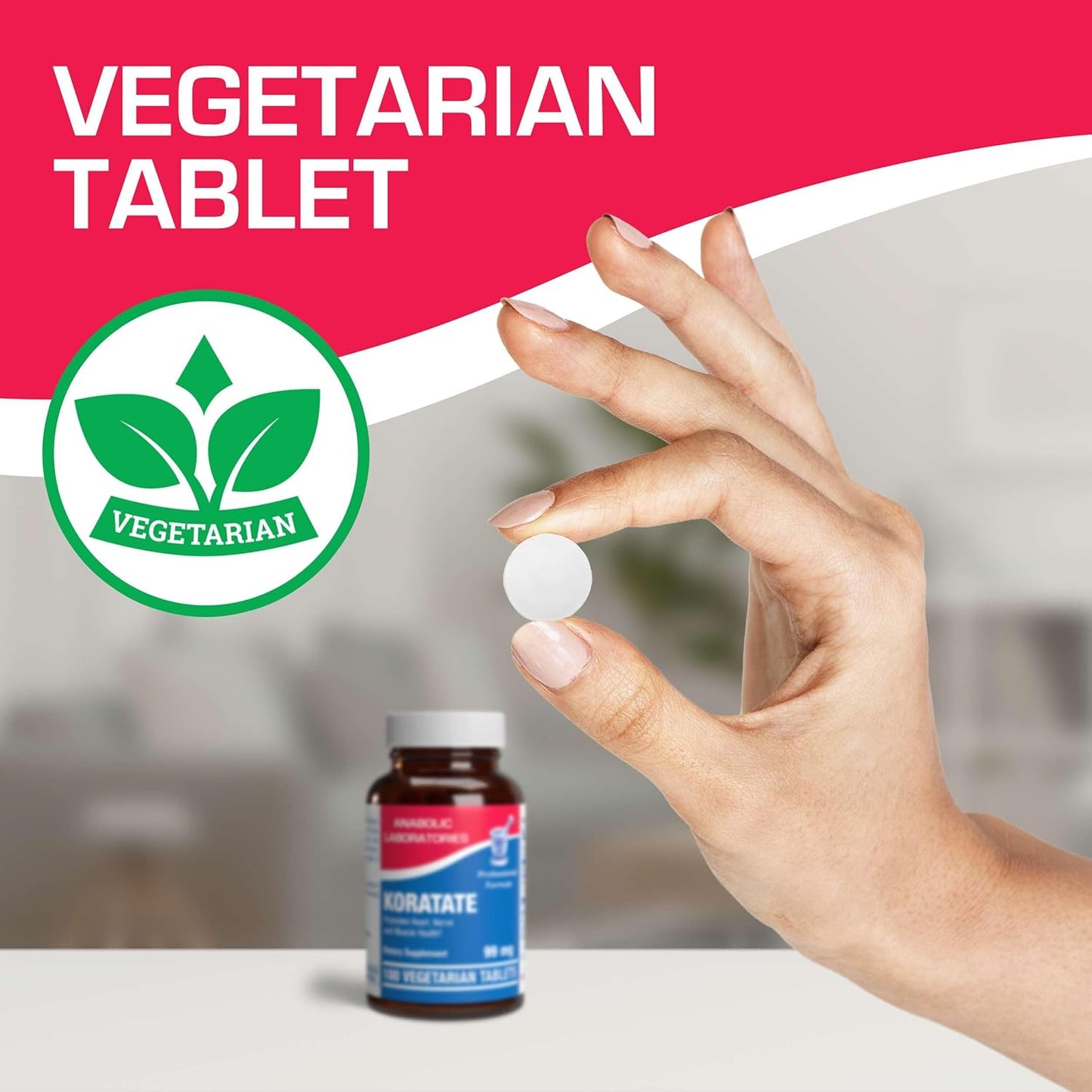 Anabolic Laboratories Potassium Gluconate Supplement 99 mg - 100 Vegetarian Tablets for Heart, Nerve, Muscle Health