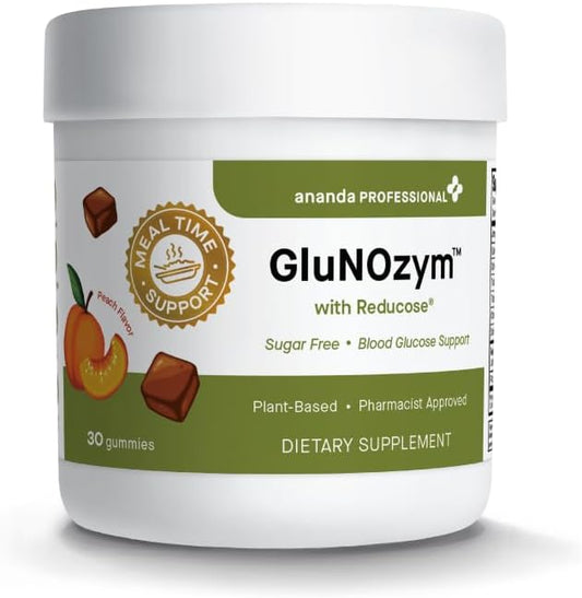 Ananda Professional GluNOzym Balance Gummies - Peach Flavor, Sugar Free, 30 Count