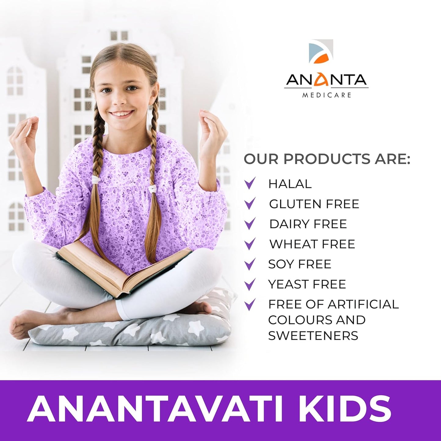 Ananta Medicare USA ANANTAVATI Kids Memory & Focus Support Formula - 6.76 Oz