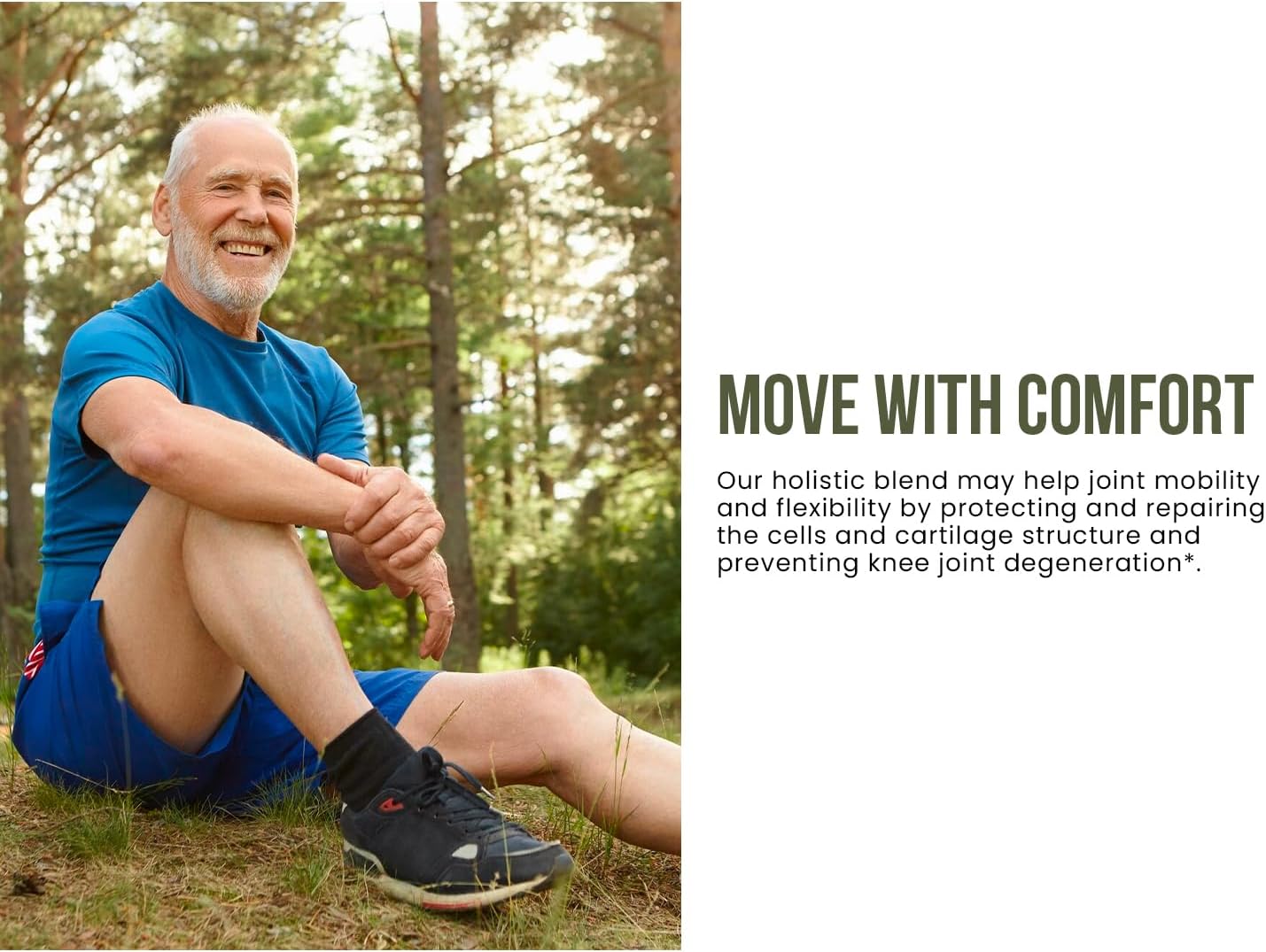 Ancient Bliss Joint Support Supplement with Glucosamine, Chondroitin, MSM - Mobility & Cartilage Formula for Men & Women (90 Capsules)