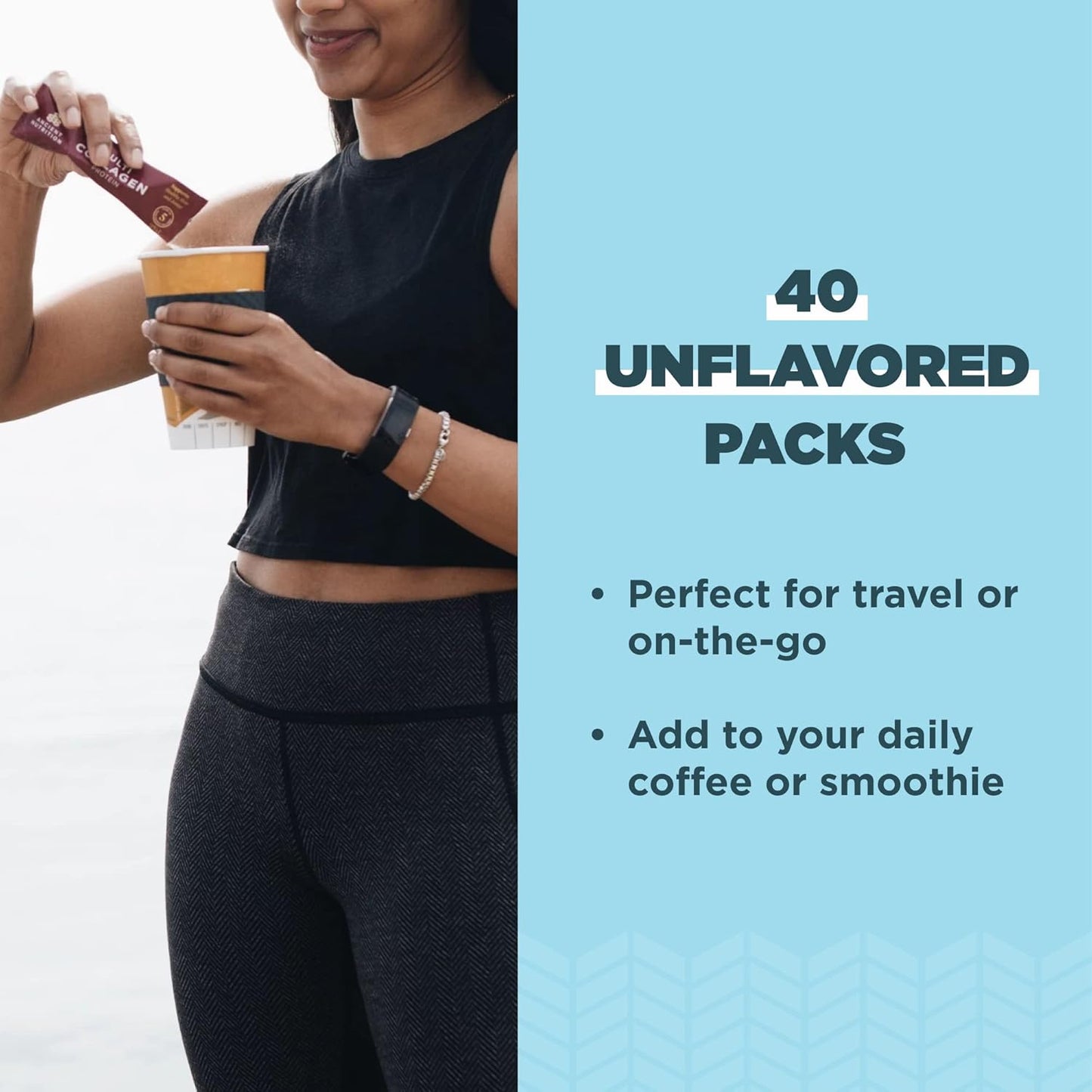 Ancient Nutrition Multi Collagen Protein Powder Bundle - 60 Servings Powder & 40 Stick Packs, Unflavored