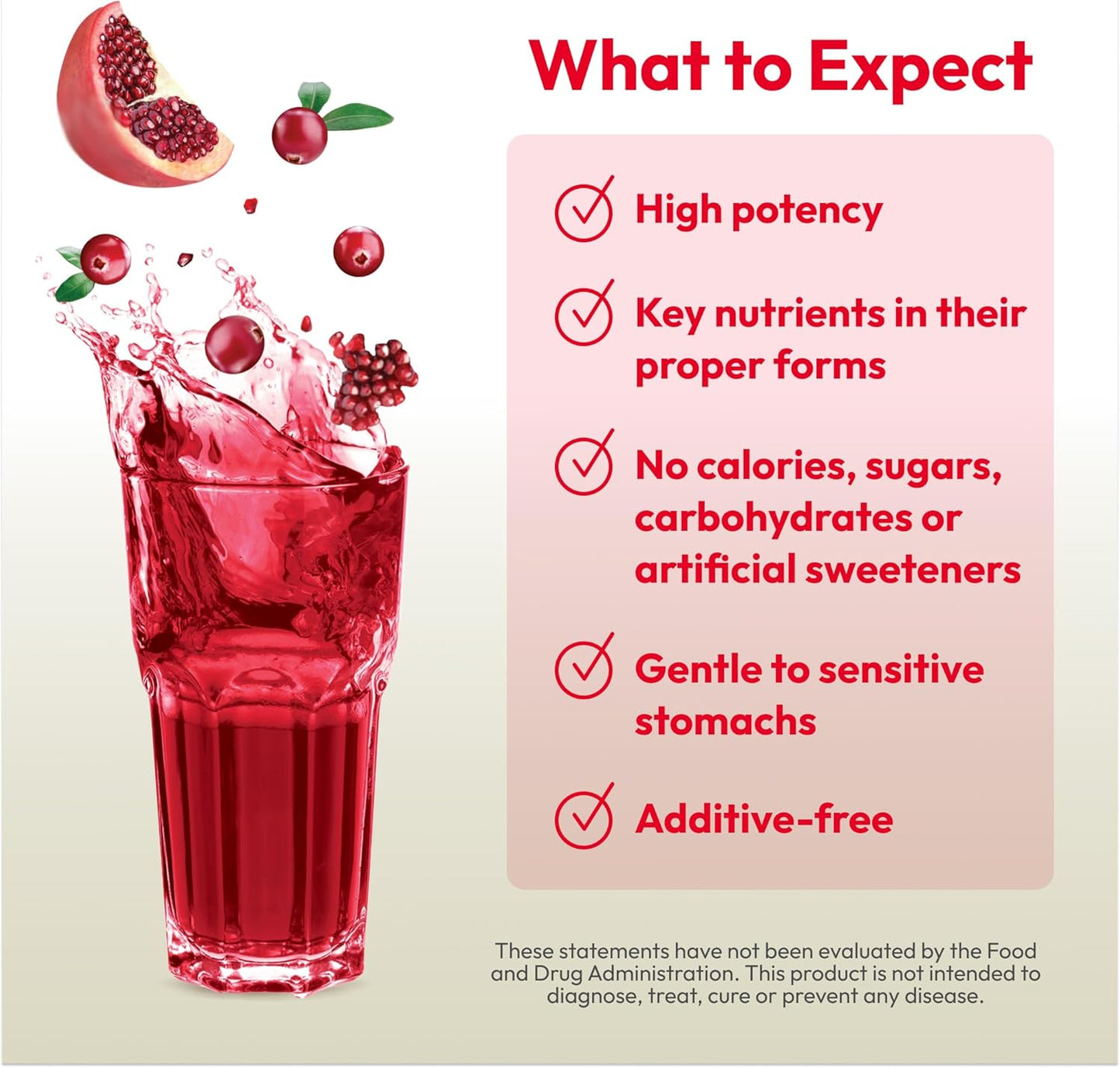 ANDREW LESSMAN Efficient C + Cranberry 180 Packets: Immune, Energy, Stress & UTI Support - Zero Calories, Sugar, Carbs - Easy Mix