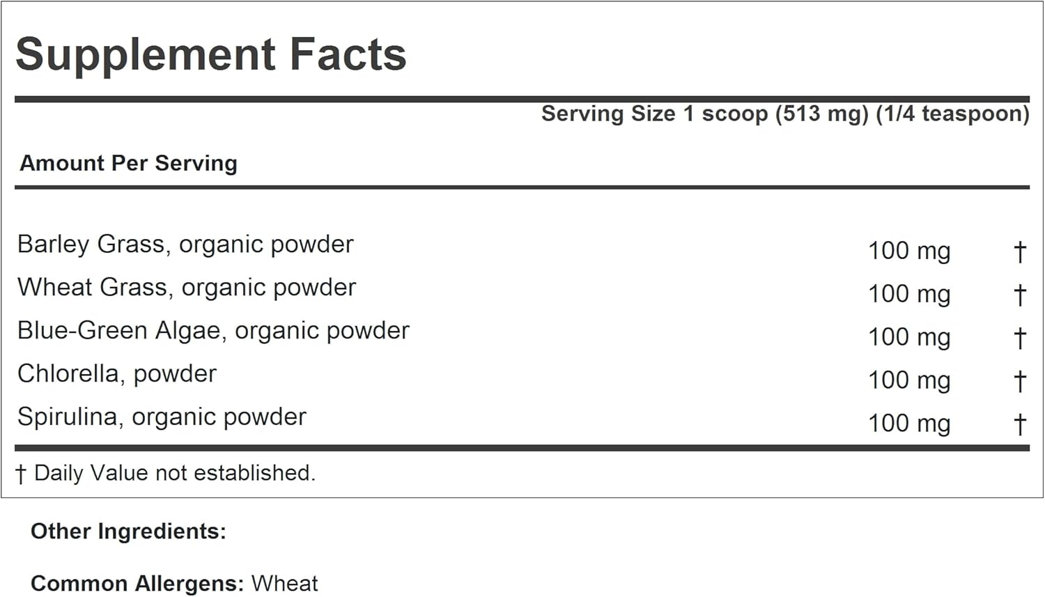 Andrew Lessman Green Foods Complex - 600 Servings, Supports Liver Health with Barley Grass, Wheat Grass, Blue Green Algae, Chlorella, Spirulina