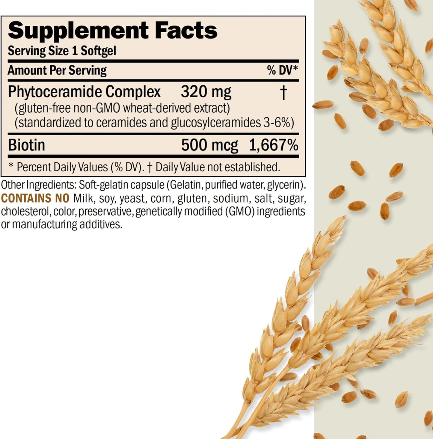 Andrew Lessman Phytoceramides with Biotin 240 Softgels - Natural Internal Moisturizer for Soft, Smooth Skin. Additive-Free, Easy-to-Swallow Softgels - BoostGo Australia