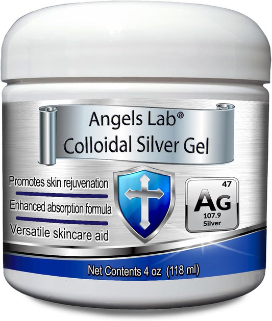 Angels Lab Colloidal Silver Gel 4 oz - Skin Soothing Gel