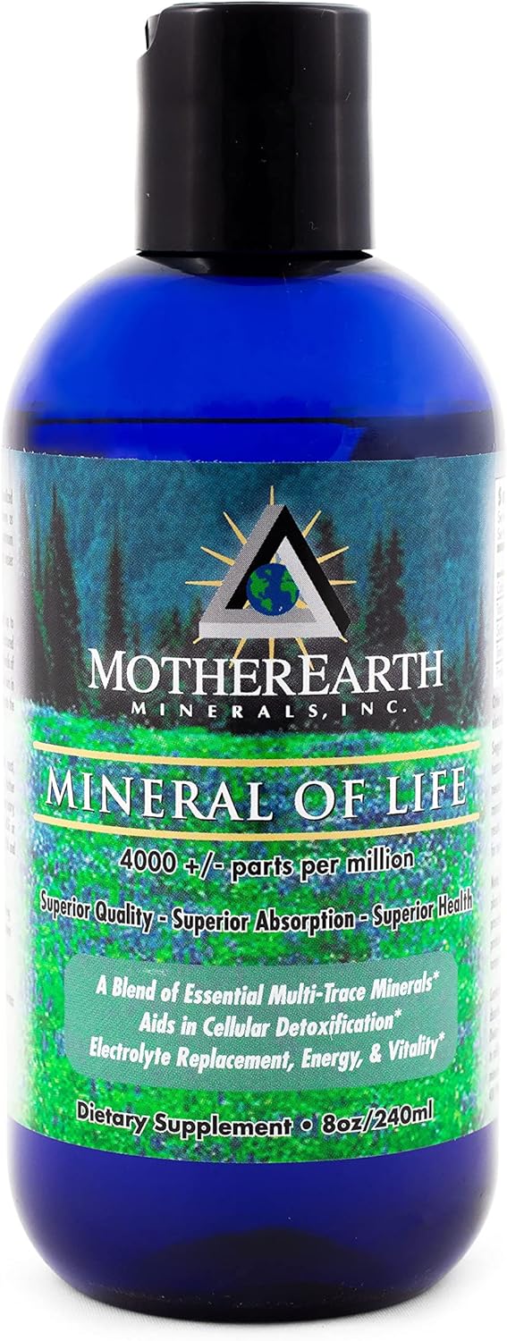 Angstrom Minerals 8 Ounce - Mother Earth Minerals, Essential Mineral Supplement