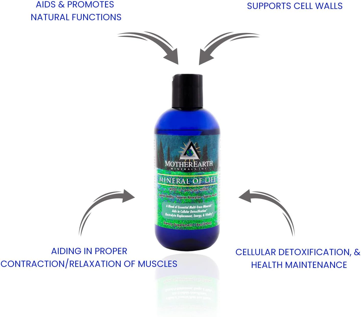Angstrom Minerals 8 Ounce - Mother Earth Minerals, Essential Mineral Supplement