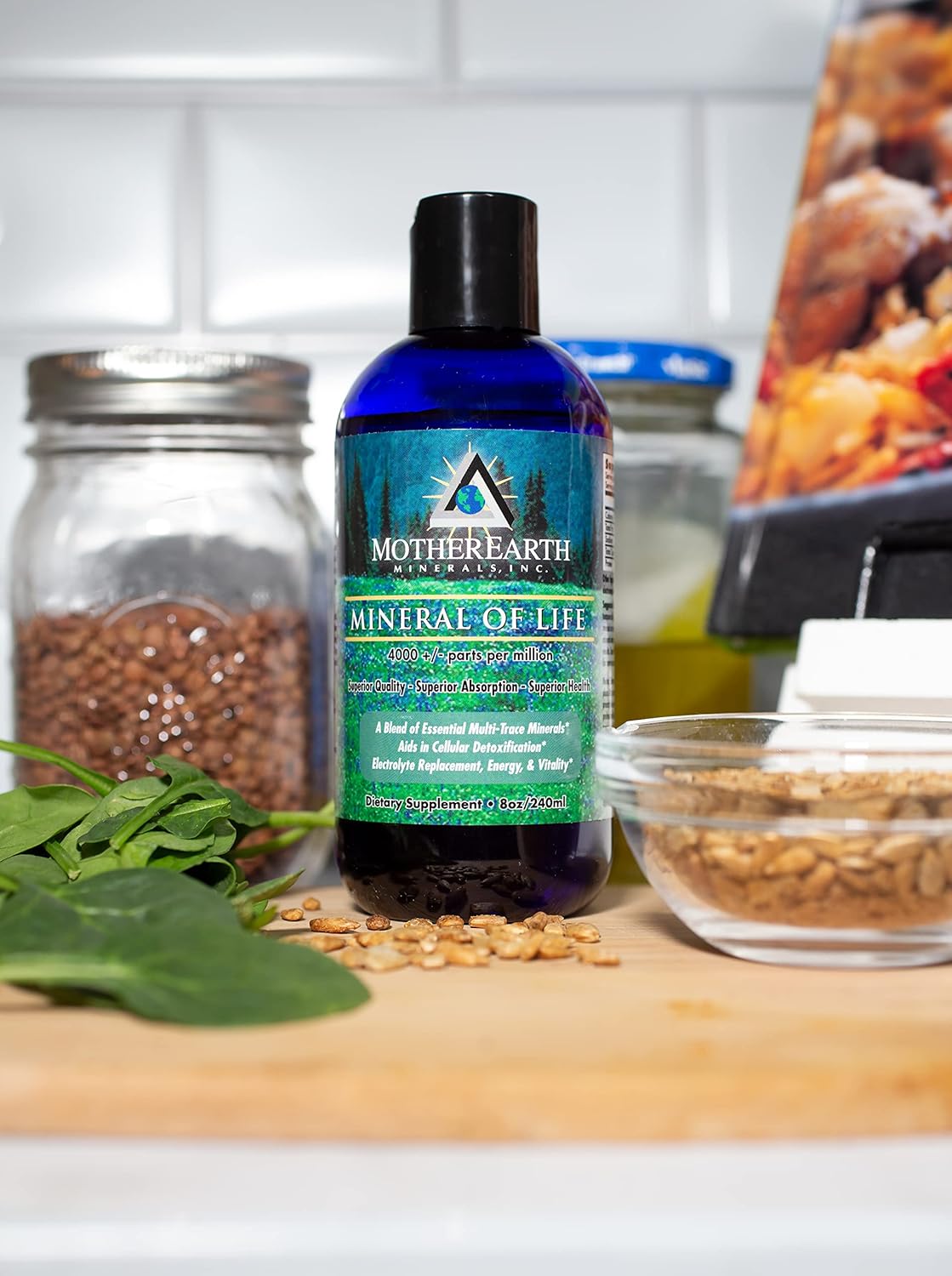 Angstrom Minerals 8 Ounce - Mother Earth Minerals, Essential Mineral Supplement