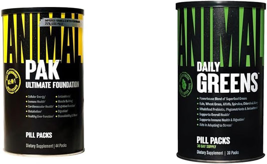 Animal Pak - Complete Vitamin & Supplement Pack with Zinc, Greens, and Chlorophyll - Convenient Daily Nutrition