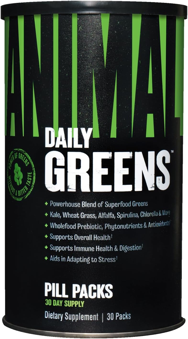 Animal Pak - Complete Vitamin & Supplement Pack with Zinc, Greens, and Chlorophyll - Convenient Daily Nutrition