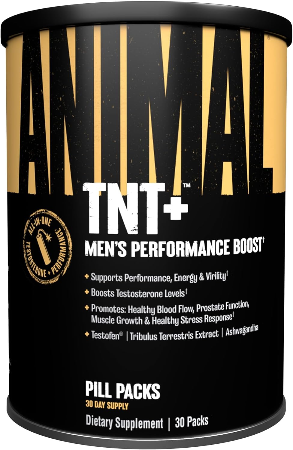 Animal TNT+ Test Booster & Prostate Support Greens with Chlorophyll, Spectra, Prebiotic, Probiotic - 30 Count - BoostGo Australia