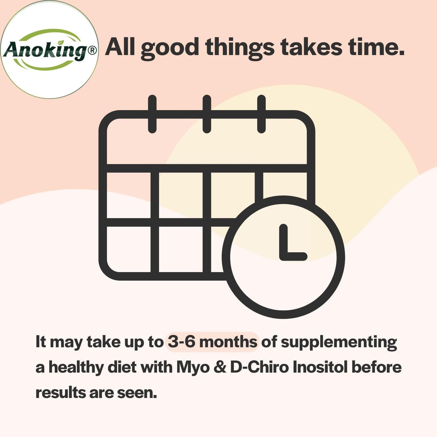 ANOKING Myo-Inositol & D-Chiro Inositol Supplement for Women's Hormone Balance | 40:1 Ratio Ovarian Health Support | Preconception Friendly