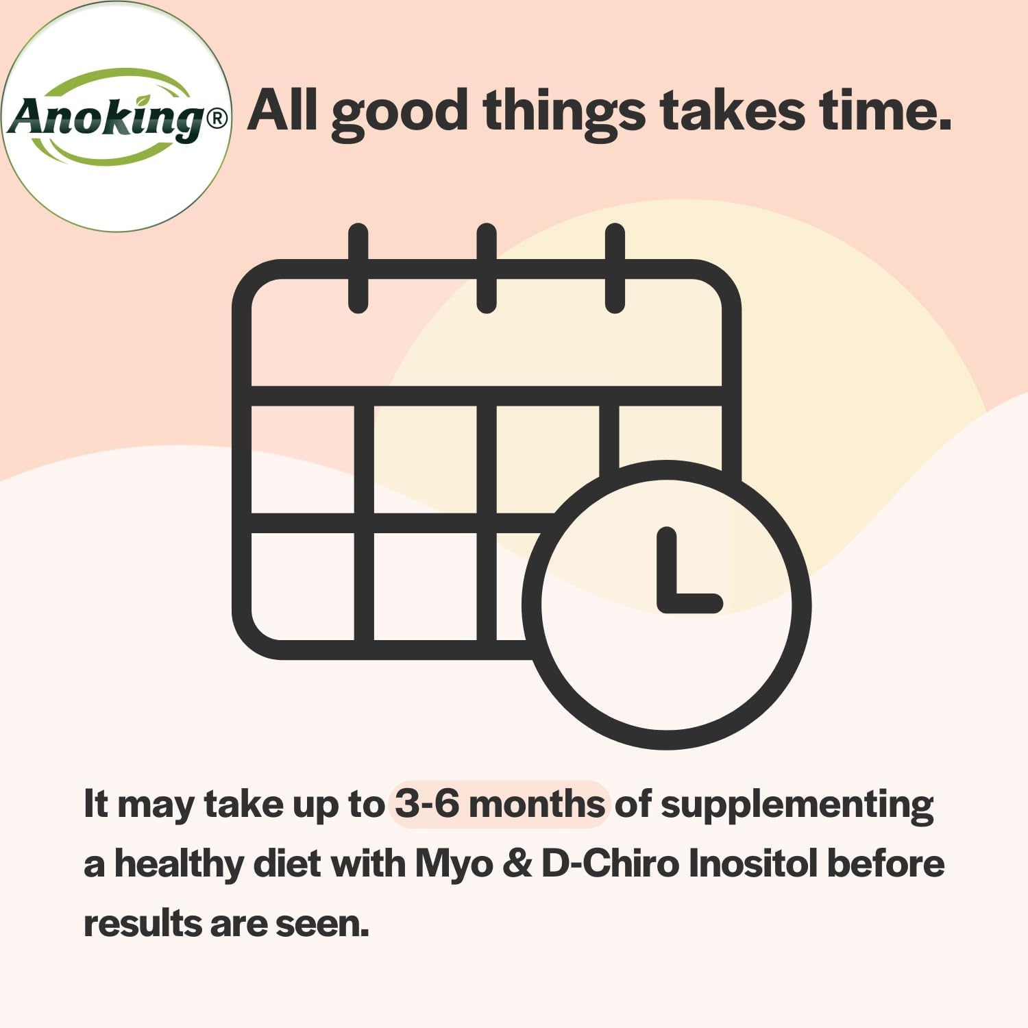 ANOKING Myo-Inositol & D-Chiro Inositol Supplement for Women's Hormone Balance | 40:1 Ratio Ovarian Health Support | Preconception Friendly