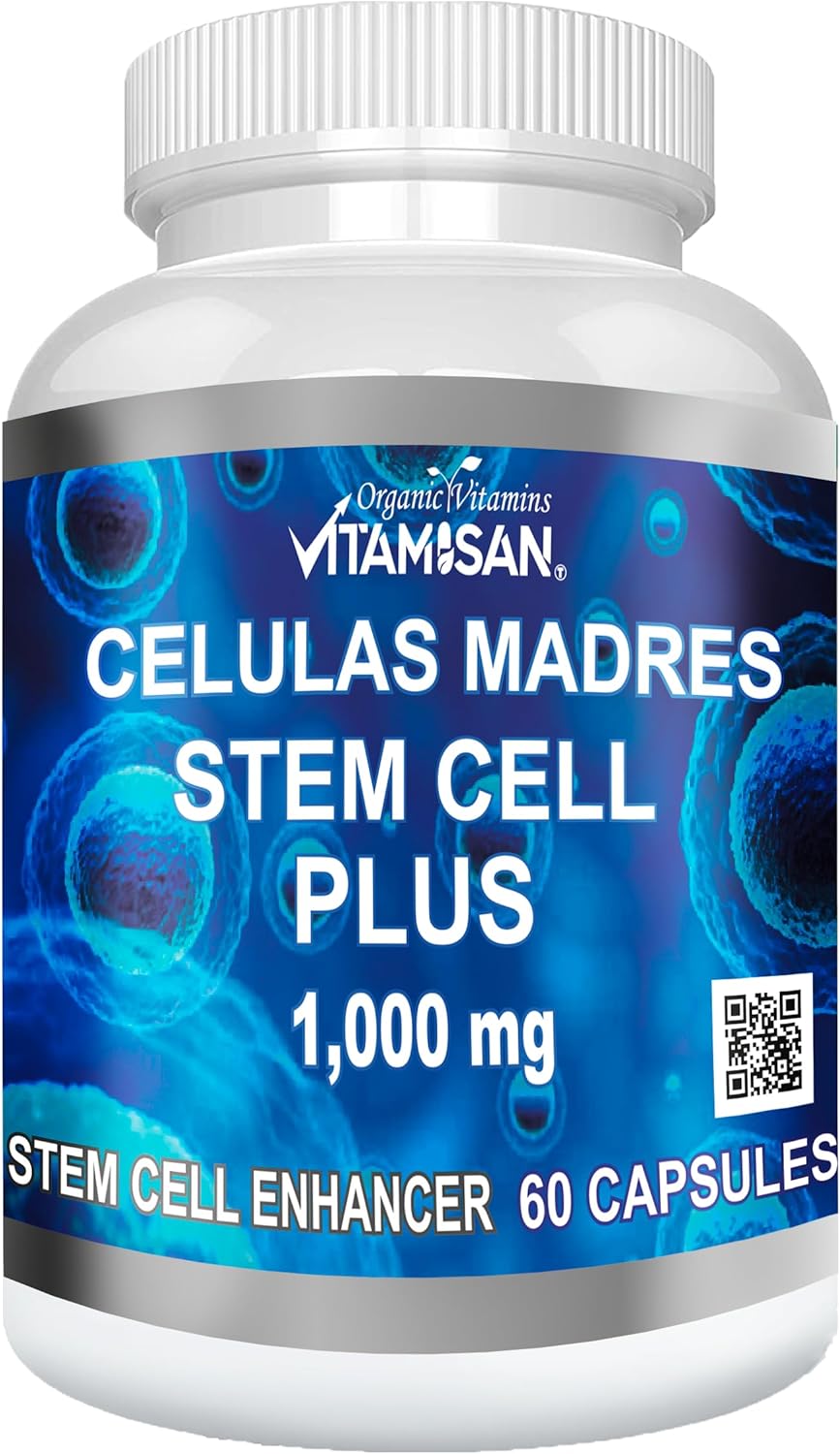 Anti-Aging Supplement with VITAMISAN 4 Stemcells, AFA Blue Green Algae - 240 Capsules