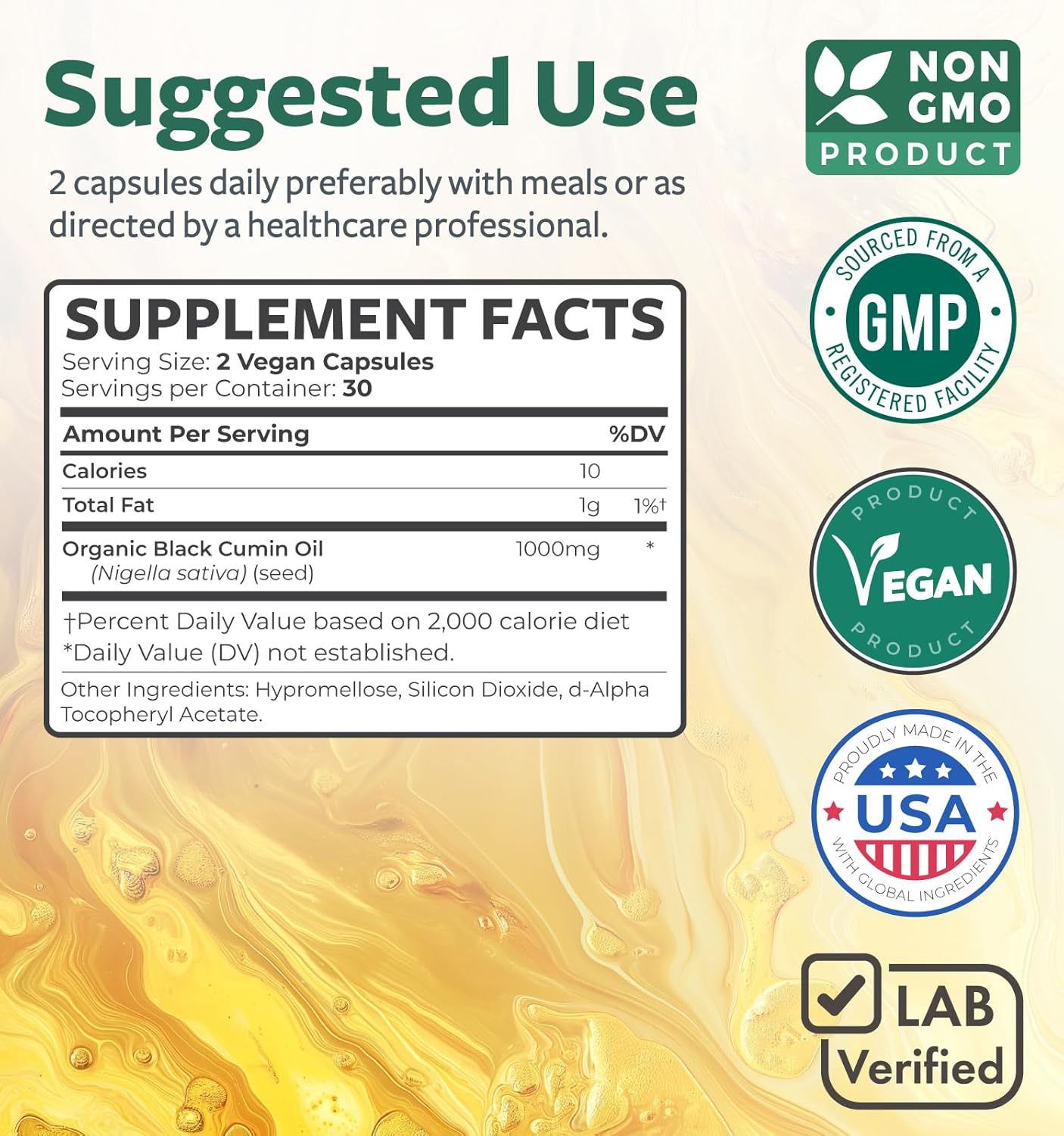 Antioxidant & Black Seed Oil Supplement - Acai, Goji, Pomegranate, Resveratrol - 1 Month Supply - Non-GMO & Vegan - 120 Capsules & 60 Capsules