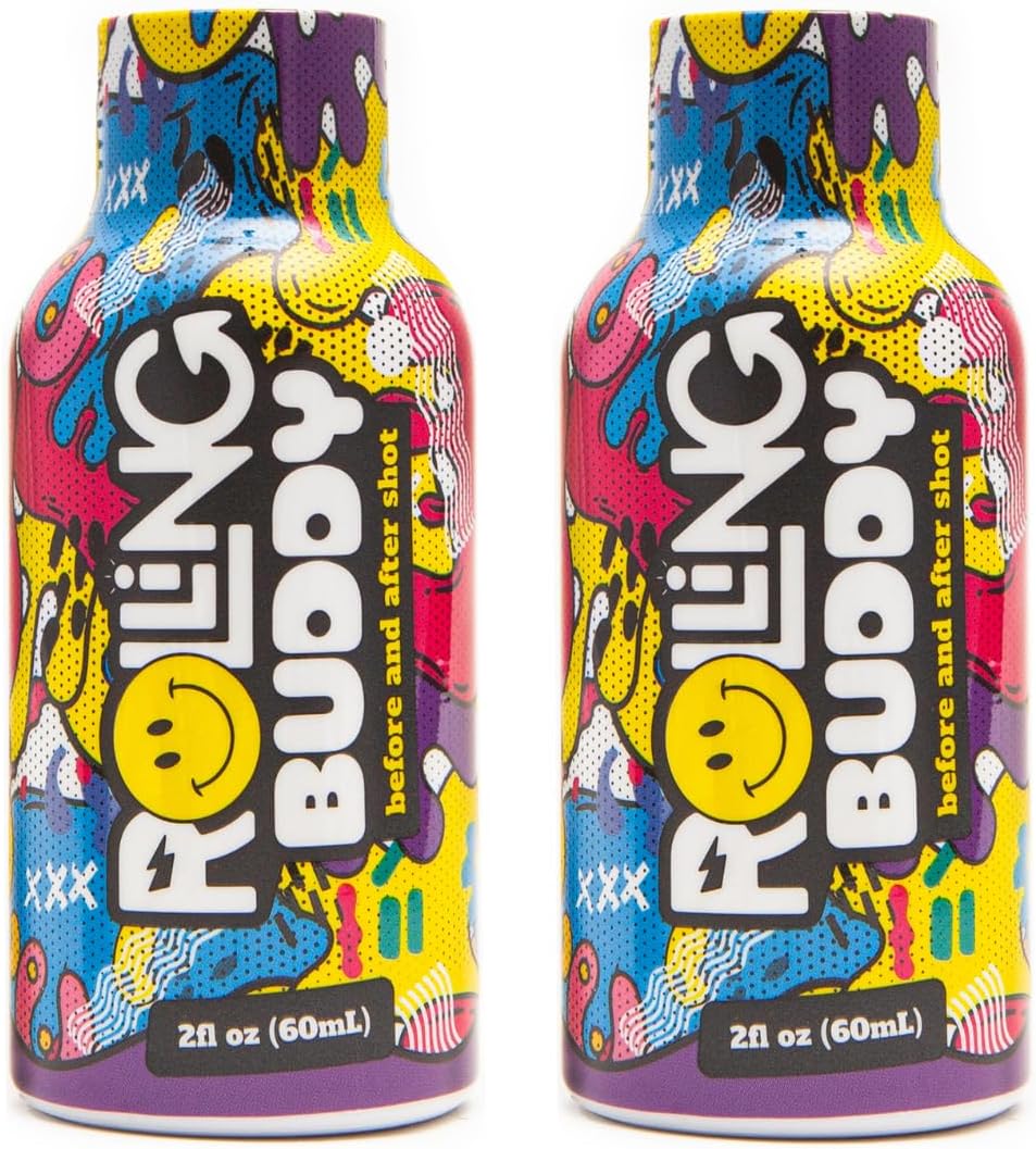 Antioxidant Recovery Shot for Rave Safety and Jaw Clench Relief - Essential Vitamins for Pre and Post Rave Protection - No 5HTP - 2-Pack