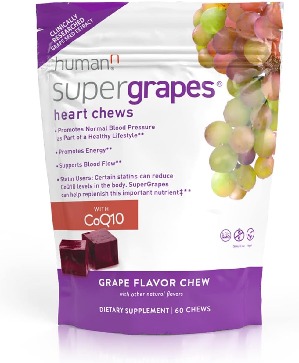 Antioxidant-Rich humanN SuperGrapes & Turmeric Chews for Daily Wellness