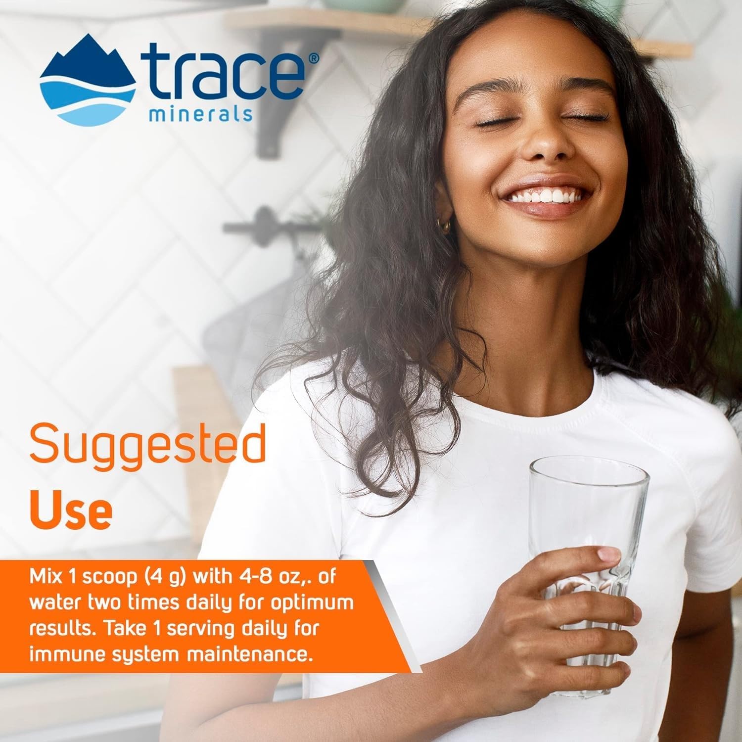 Antioxidant Supplement with Trace Minerals, Quercetin, Zinc, Vitamin C, and Ionic - Immune and Cardiovascular Support - Orange Cream Powder, 120g (30 Servings)