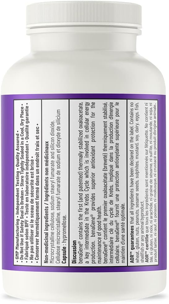AOR benaGene Dietary Supplement for Healthy Aging, Energy, and Longevity - 30 Capsules