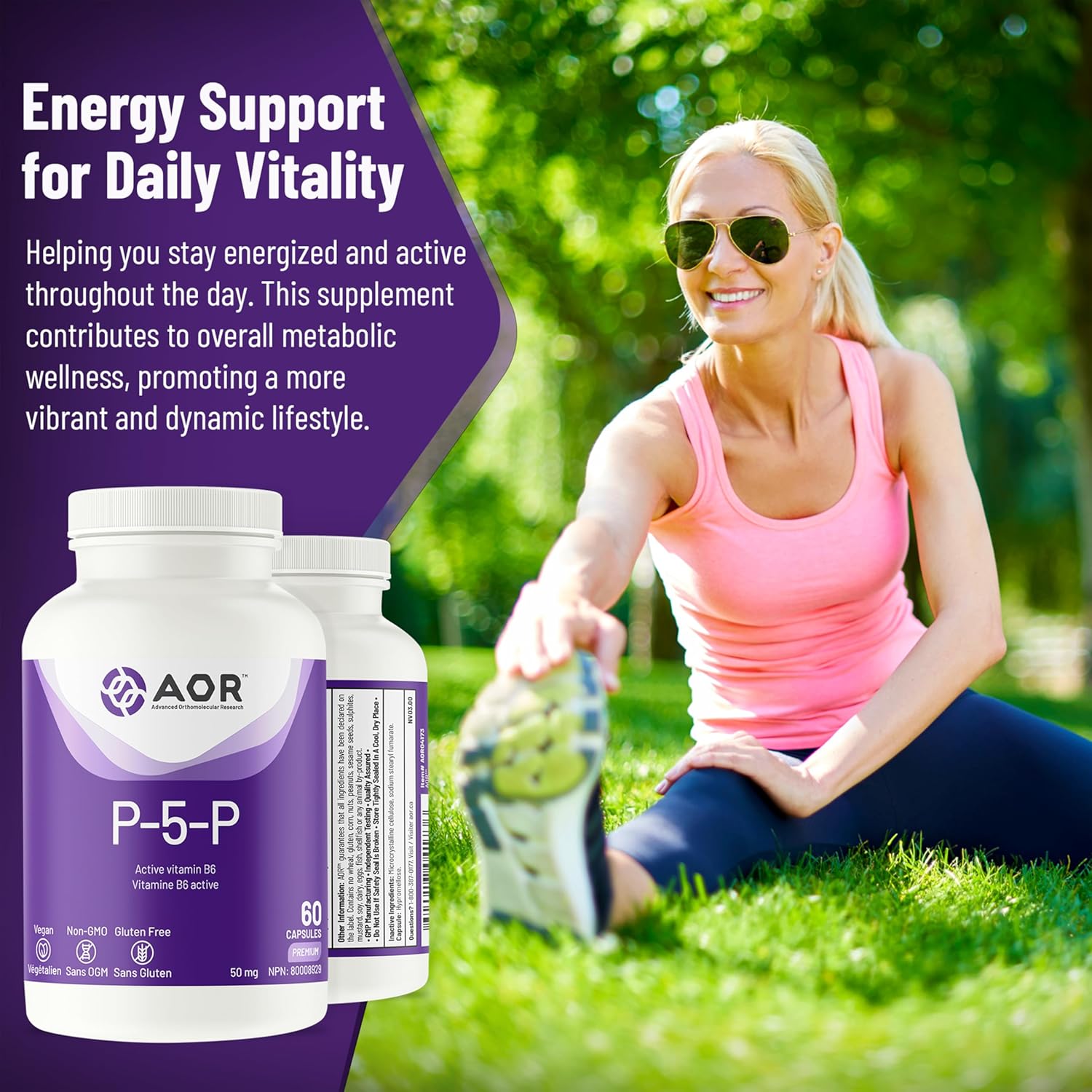 AOR P5P 60 CT - Advanced Orthomolecular Research Supplement