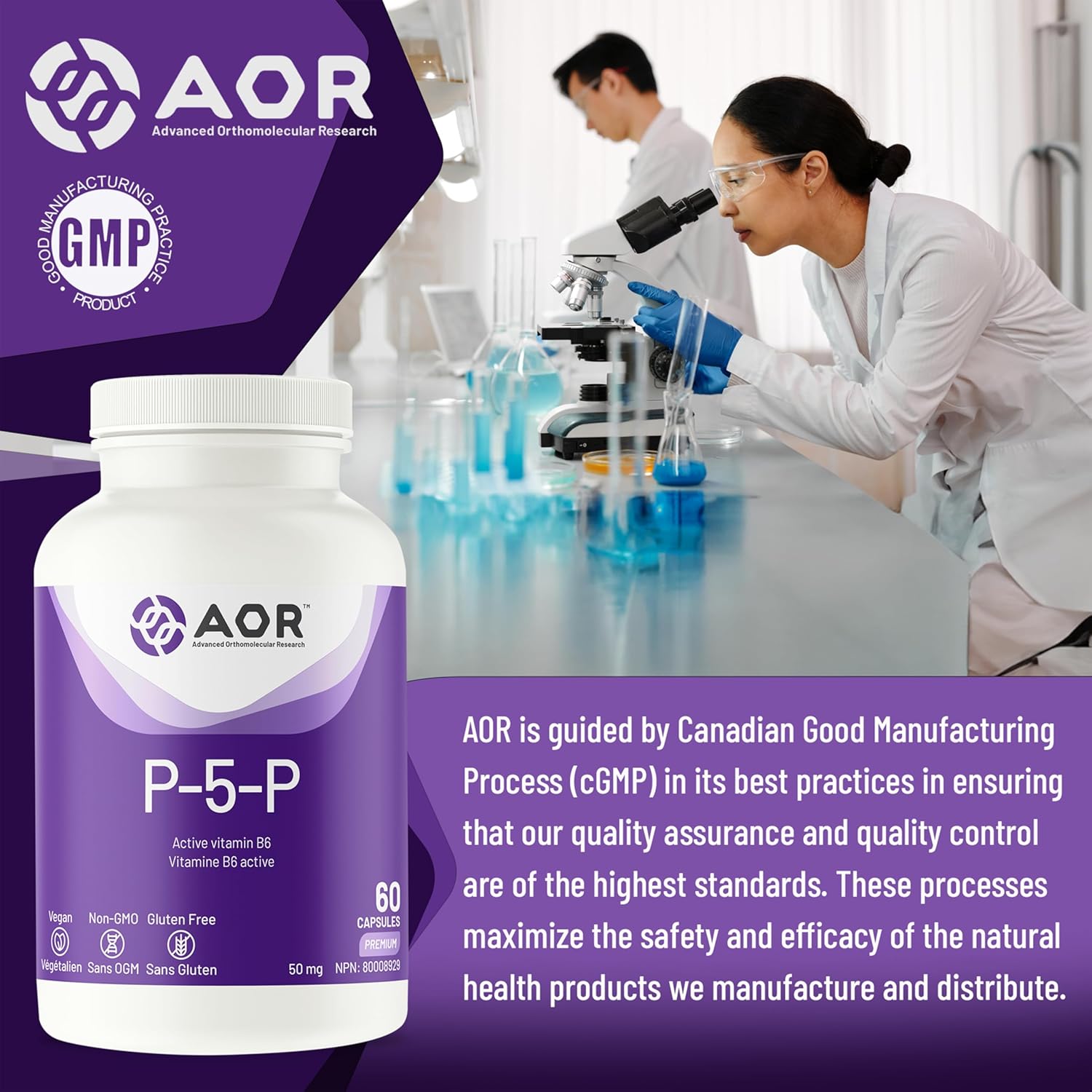 AOR P5P 60 CT - Advanced Orthomolecular Research Supplement
