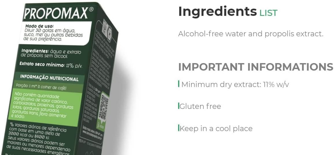 Apis Flora Brazilian Green Bee Propolis, Rich in Flavonoids and Artepillin-C 7, 30ml x 2, Wax-Free, Alcohol-Free