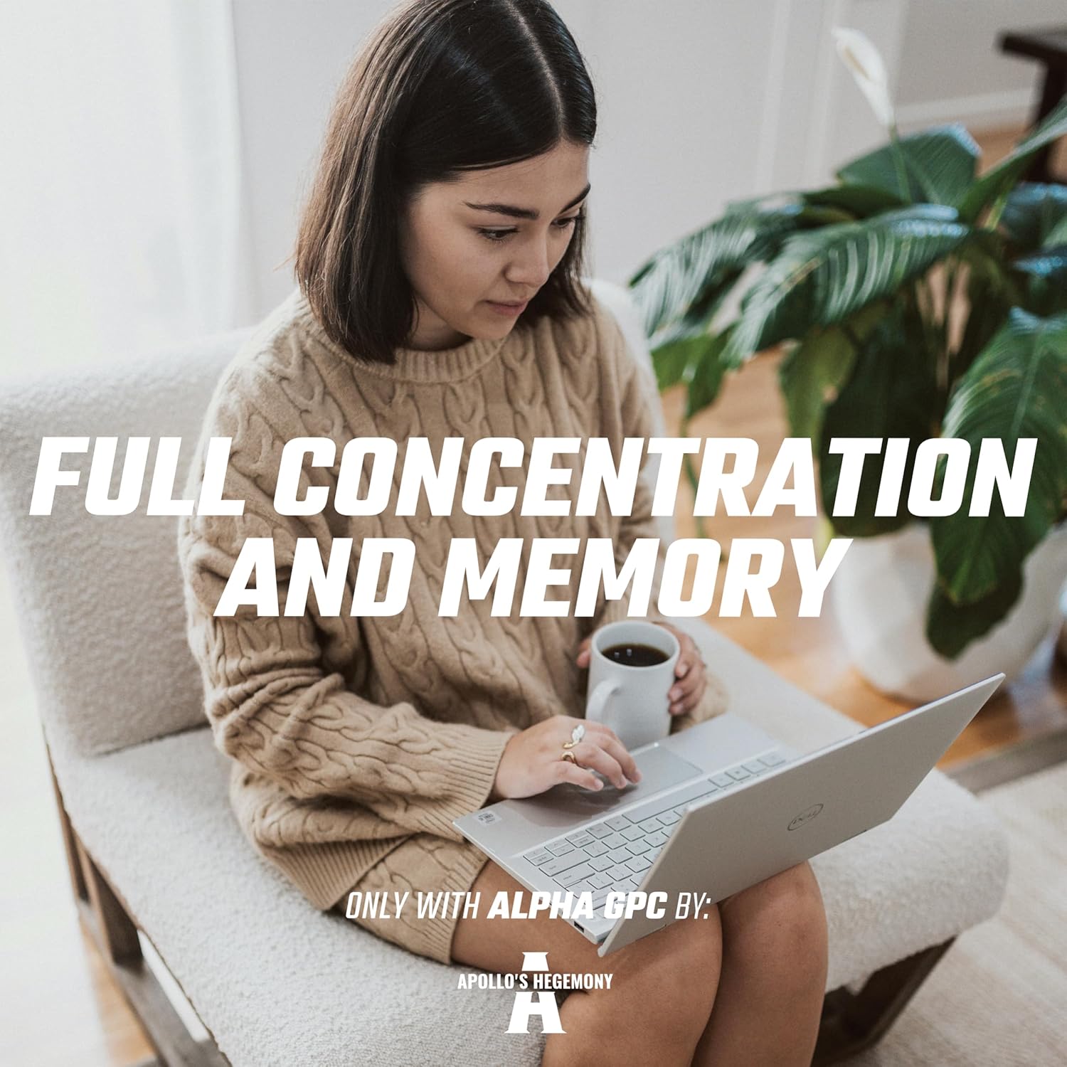 APOLLO'S HEGEMONY Alpha-GPC 600mg per Daily Dose - 90 Vegan Choline Capsules - 99% Choline Alfoscerate Dietary Supplement - Lipid Choline - Memory and Concentration Capsules