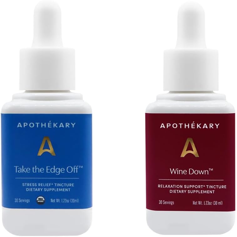 Apothékary All Day Stress Duo Herbal Supplement Bundle: Take The Edge Off and Wine Down - BoostGo Australia
