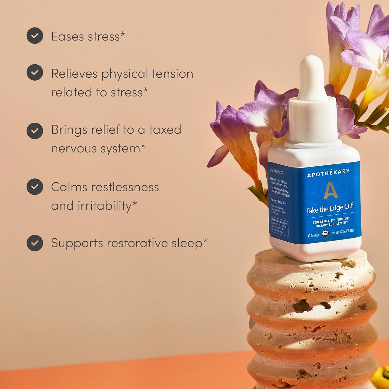 Apothékary All Day Stress Duo Herbal Supplement Bundle: Take The Edge Off and Wine Down - BoostGo Australia